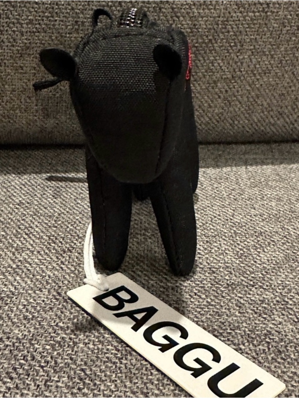 NWT BAGGU black horse with red embroidered horse bag charm / NEW - Picture 7 of 16